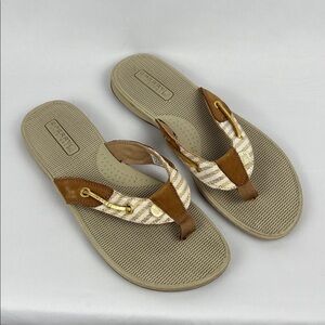 Sperry Tan and Brown Sandals Size: 9M